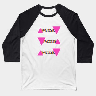 Pink Triangle Pride Multi Baseball T-Shirt